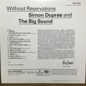 画像2: Simon Dupree & The Big Sound / Without Reservations