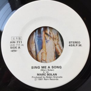 画像2: Marc Bolan / Sing Me A Song