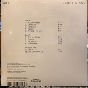 画像2: Benny Sings / Art