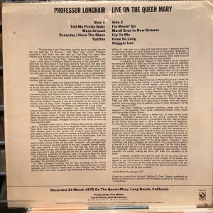 画像3: Professor Longhair / Live On The Queen Mary