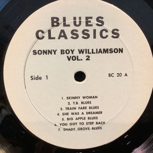 画像3: Sonny Boy Williamson / Blues Classics By Sonny Boy Williamson Volume 2 