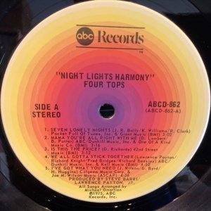 画像2: Four Tops / Night Lights Harmony