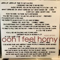 Audio Sports / Ooh I Feel Horny