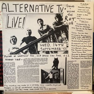 画像2: Alternative TV / Live At The Rat Club '77