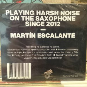 画像2: Martín Escalante / Playing Harsh Noise on the Saxophone Since 2012