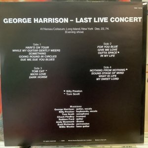 画像2: George Harrison / Last Live Concert