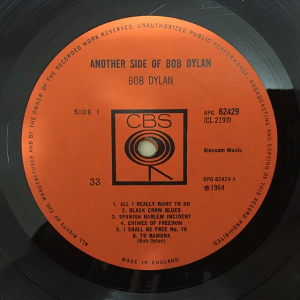 画像3: Bob Dylan / Another Side Of Bob Dylan (MONO) (3)