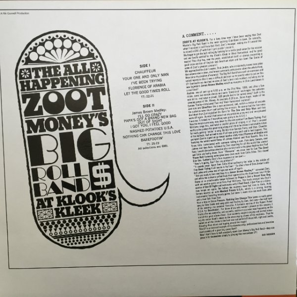 画像2: Zoot Money & The Big Roll Band / At Klook's Kleek (2)
