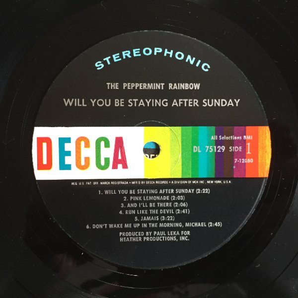 画像3: The Peppermint Rainbow / Will You Be Staying After Sunday (3)