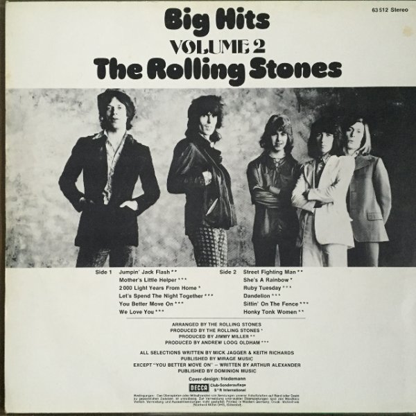 画像2: The Rolling Stones / Big Hits Volume 2 (2)