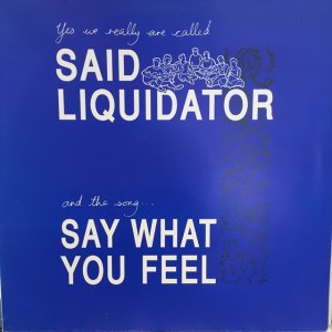 画像: Said Liquidator / Say What You Feel