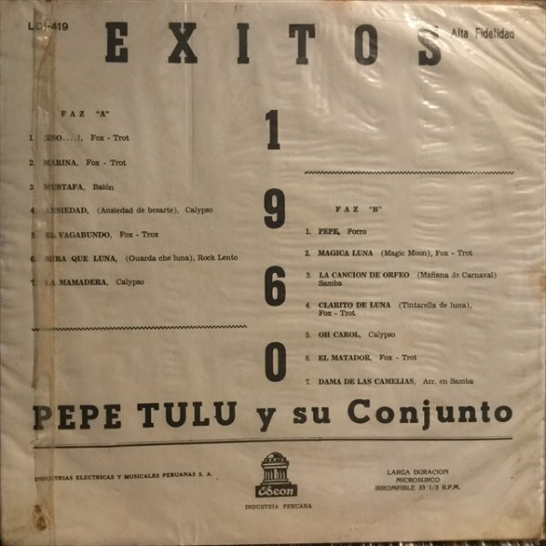 画像2: Pepe Tulu Y Su Conjunto / Exitos 1960 (2)