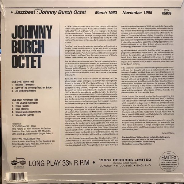 画像2: Johnny Burch Octet / Jazzbeat (2)