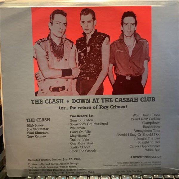画像2: The Clash / Down At The Casbah Club (Or...The Return Of Tory Crimes) (2)