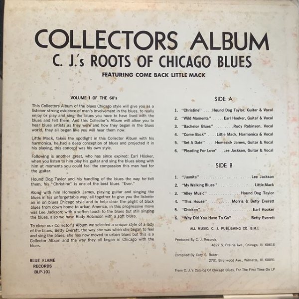 画像2: VA / C.J.'s Roots Of Chicago Blues (2)