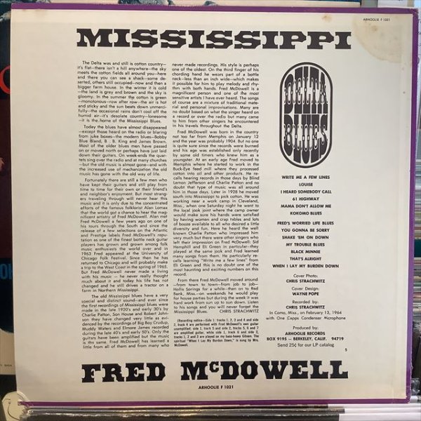 画像2: Mississippi Fred McDowell / Delta Blues (2)