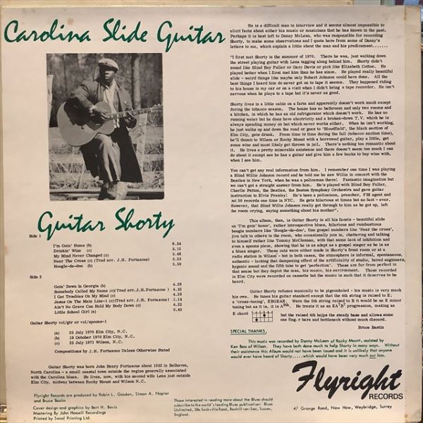 画像3: Guitar Shorty / Carolina Slide Guitar (3)