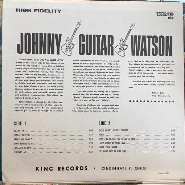画像2: Johnny "Guitar" Watson / Johnny "Guitar" Watson (2)