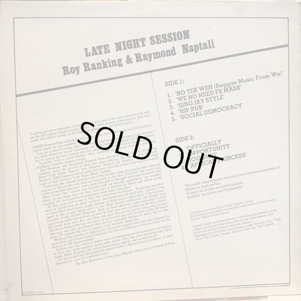 画像2: Roy Ranking* & Raymond Naptali / Late Night Session (2)