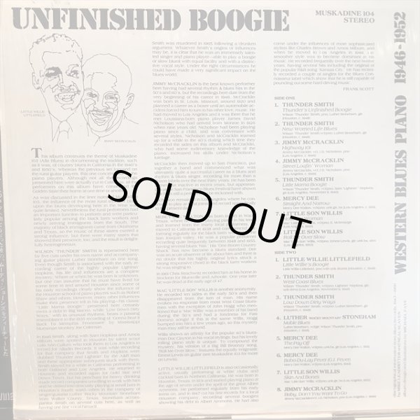 画像2: VA / Unfinished Boogie (Western Blues Piano 1946-1952) (2)