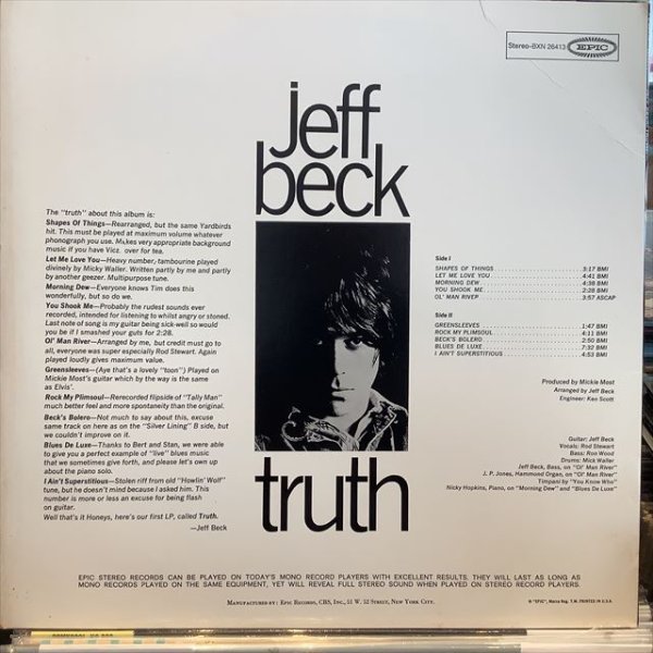画像2: Jeff Beck / Truth (2)