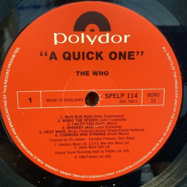 画像3: The Who / A Quick One (3)