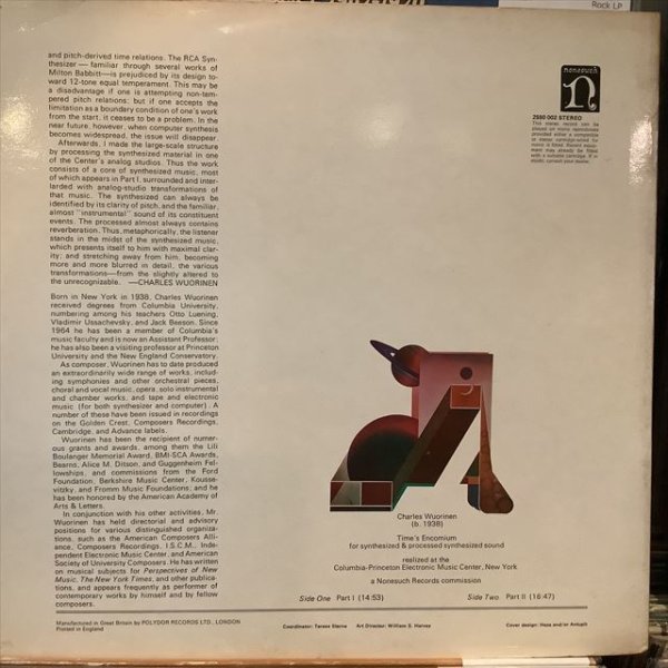 画像2: Charles Wuorinen / Time's Encomium (2)