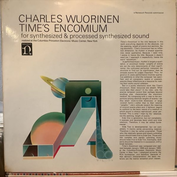 画像1: Charles Wuorinen / Time's Encomium (1)