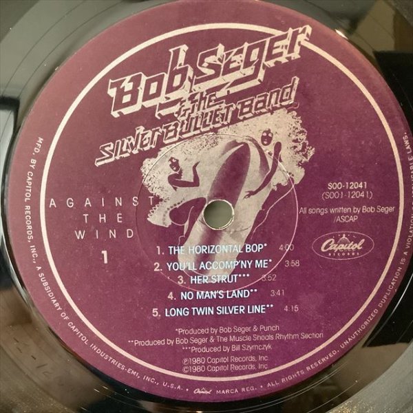 画像2: Bob Seger & The Silver Bullet Band / Against The Wind (2)