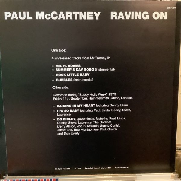 画像2: Paul McCartney / Raving On (2)