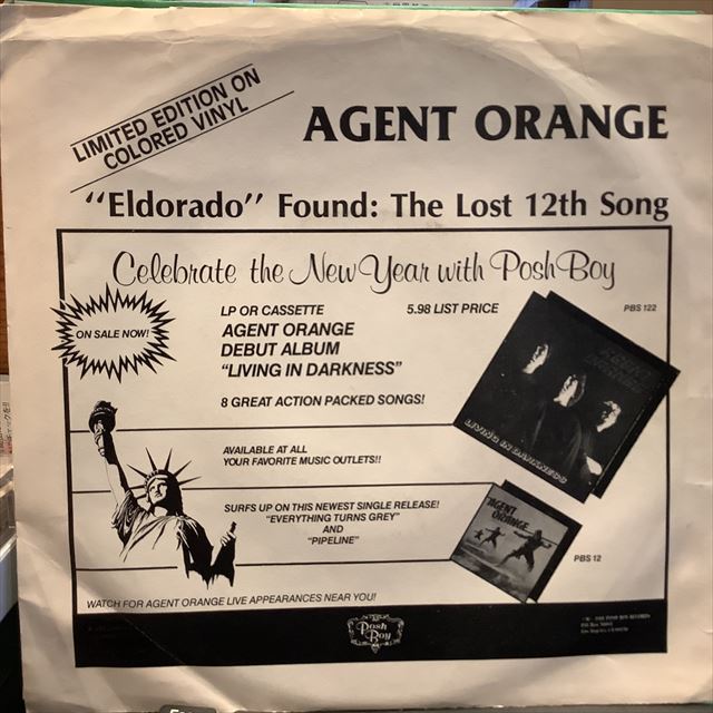 画像1: Agent Orange / "Eldorado" Found: The Lost 12th Song (1)