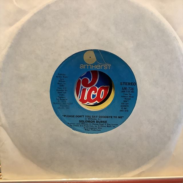 画像1: Solomon Burke / Please Don't You Say Goodbye To Me (1)